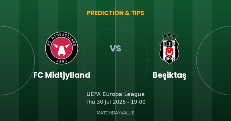 FC Midtjylland vs Beşiktaş - Prediction & Betting Tips