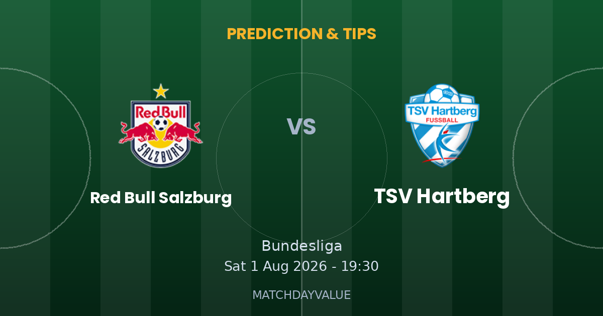 Red Bull Salzburg vs TSV Hartberg - PREDICTION & TIPS