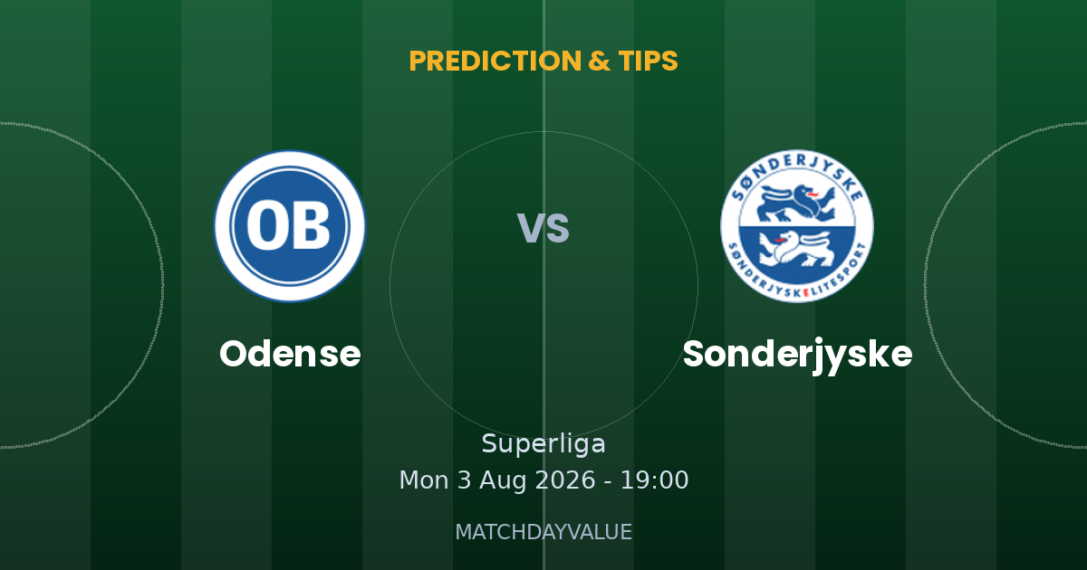 Odense vs Sonderjyske - PREDICTION & TIPS