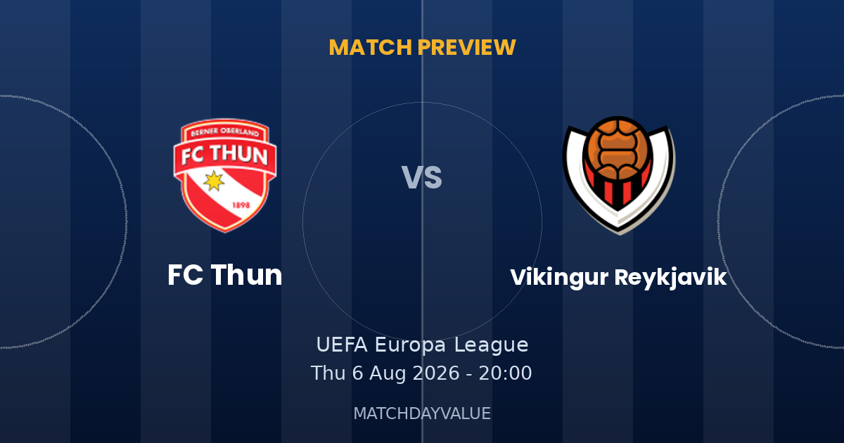 FC Thun vs Vikingur Reykjavik - MATCH PREVIEW