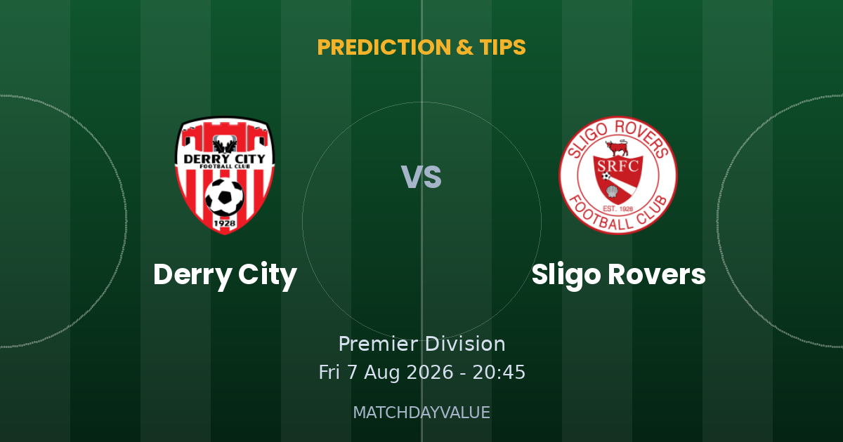 Derry City vs Sligo Rovers - PREDICTION & TIPS