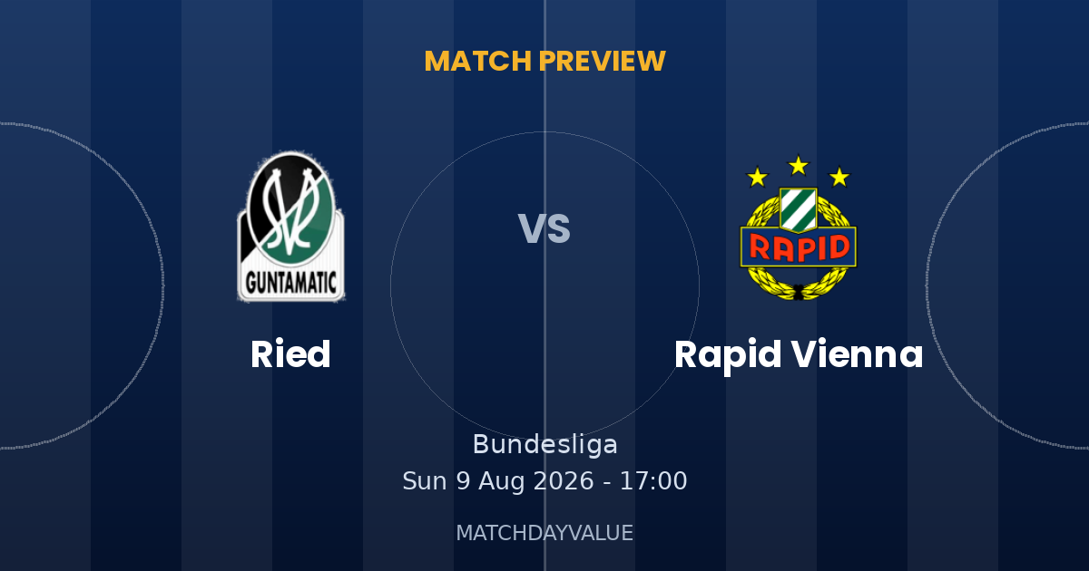 Ried vs Rapid Vienna - MATCH PREVIEW