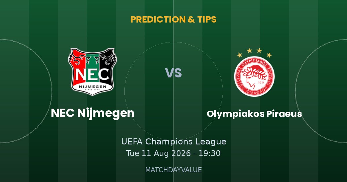 NEC Nijmegen vs Olympiakos Piraeus - PREDICTION & TIPS