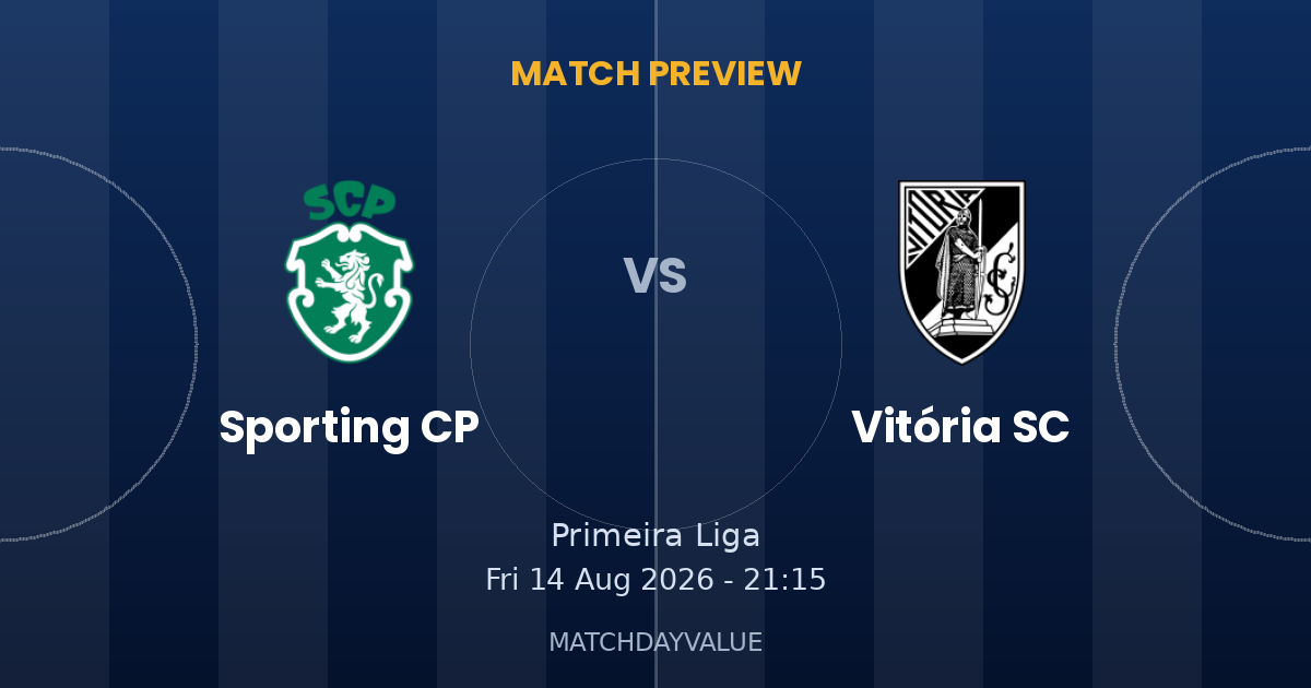 Sporting CP vs Vitória SC - MATCH PREVIEW
