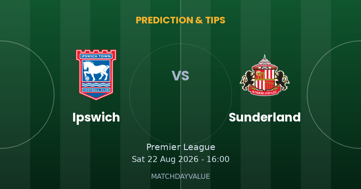 Ipswich vs Sunderland - PREDICTION & TIPS