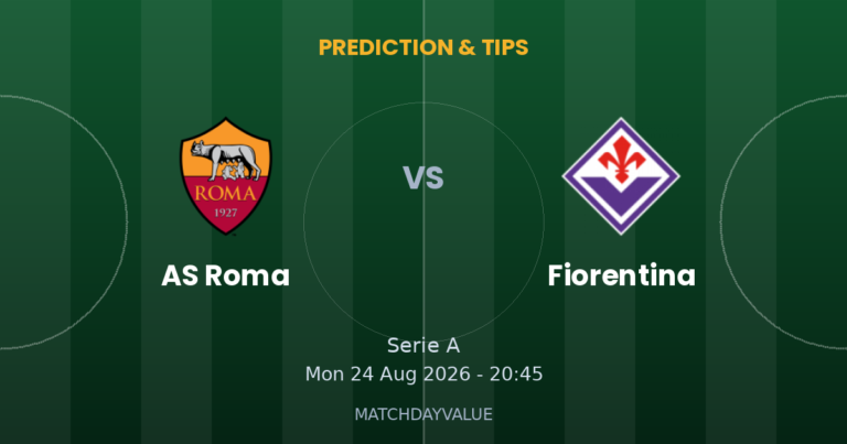 AS Roma vs Fiorentina - PREDICTION & TIPS