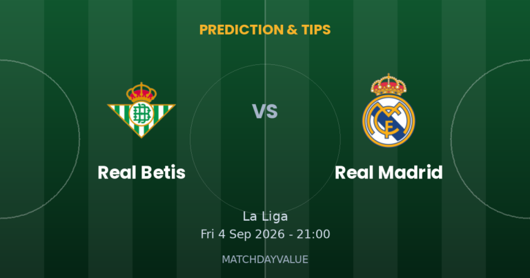Real Betis vs Real Madrid - PREDICTION & TIPS