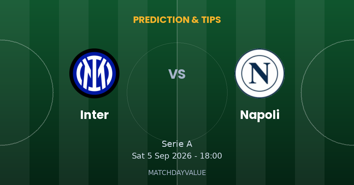 Inter vs Napoli - PREDICTION & TIPS