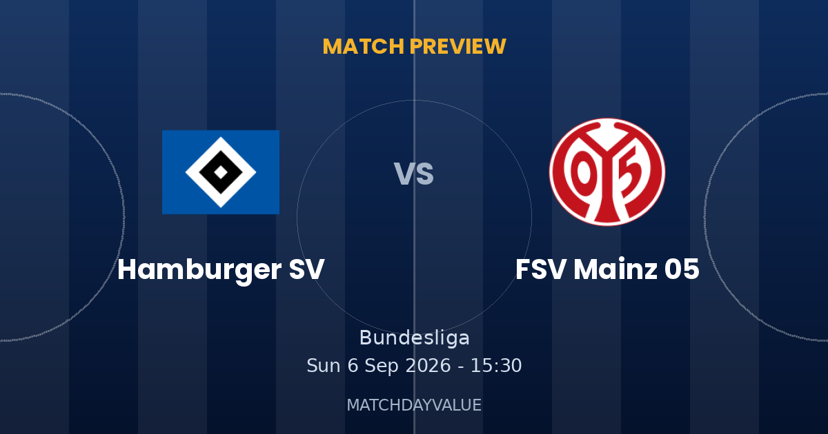 Hamburger SV vs FSV Mainz 05 - MATCH PREVIEW