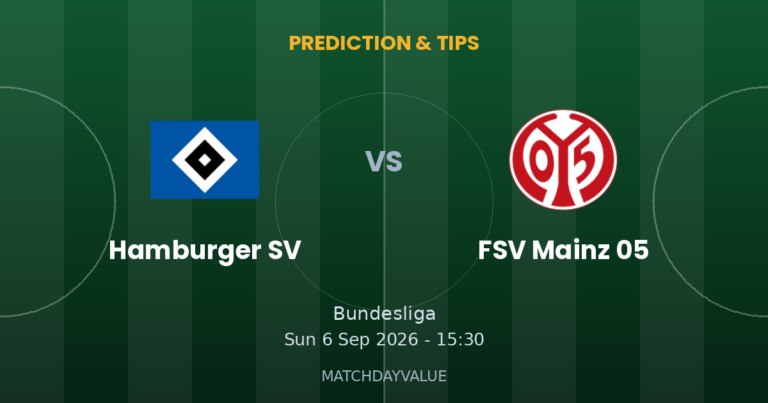 Hamburger SV vs FSV Mainz 05 - PREDICTION & TIPS